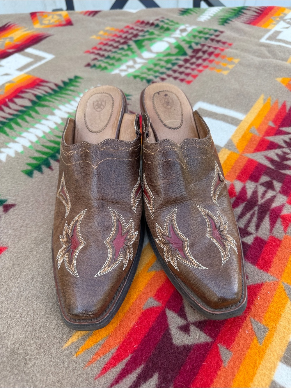 Vintage ariat boot mule clogs